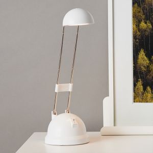 Moderne bureaulamp wit, Louna, 6W, 2700K LED, met schakelaar