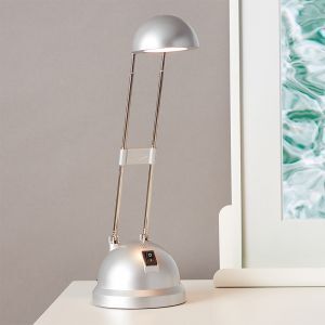 Moderne bureaulamp grijs, Louna, 6W, 2700K LED, met schakelaar