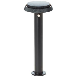 Metalen staande buitenlamp op zonne-energie zwart, Ridvan, 4W, 3000K LED, IP44