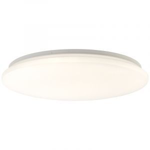 Witte plafonniere Julie, metaal, 36W LED met instelbare lichtkleur en afstandsbediening