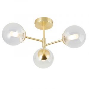 Design badkamer plafondlamp goud, Ramon, IP44