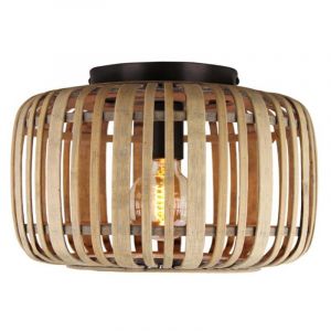 Houten plafonnière bruin, Brain