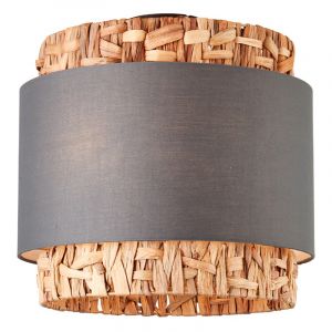 Landelijke plafondlamp grijs, Vibeke