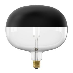Dimbare Calex E27 kopspiegel LED lamp zwart, 6W, 1800K
