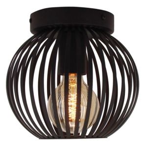 Industriële plafondlamp zwart, Lieve