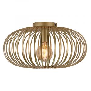 Gouden plafonnière Lieve, metaal, industrieel
