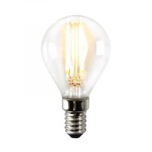 Dimbare Olucia E14 LED lamp, P45, 3W, Transparant glas, 2700k