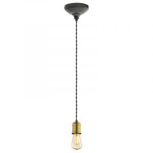 Stalen hanglamp Christel zwart
