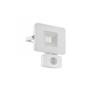 Witte buiten wandlamp met bewegingssensor aluminium, Joey, IP44
