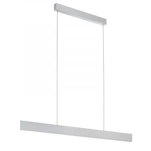 Grijze moderne hanglamp aluminium, Rick, 21W, 3000K LED