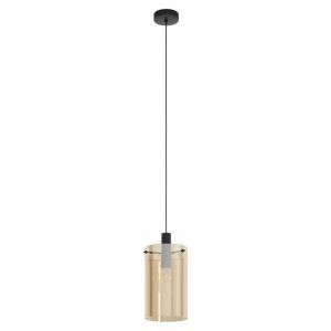 Amberkleurige moderne hanglamp glas, Ritesh