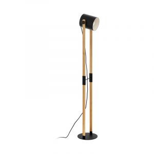Zwarte moderne vloerlamp, Kaspar, staal
