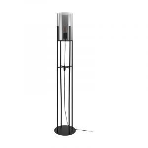 Zwarte retro vloerlamp, Patty, staal