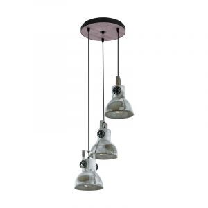 Houten hanglamp bruin, Angelina