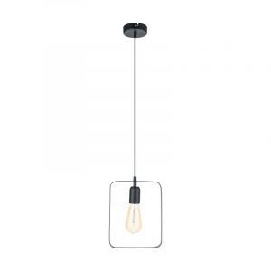 Zwarte retro hanglamp metaal, Aida