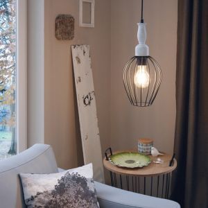 Zwarte retro hanglamp metaal, Aileen