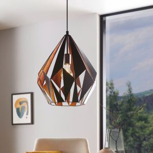 Zwarte moderne hanglamp metaal, Acri