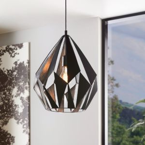 Zwarte moderne hanglamp metaal, Acri