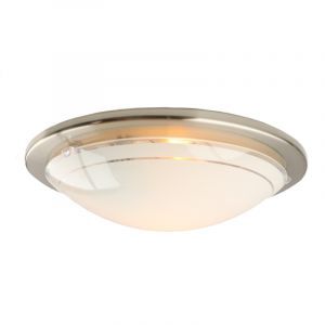 Nikkelen plafonnière glas, Agena