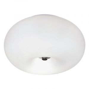 Nikkelen design plafonnière glas, Skyler