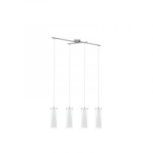 Chromen moderne hanglamp glas, Barceno