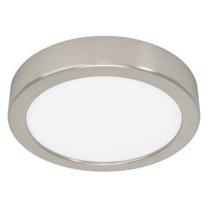 Nikkelen plafonnière kunststof, Geraldo, 11W, 3000K LED