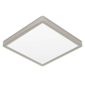 Nikkelen plafonnière kunststof, Geraldo, 20,5W, 3000K LED