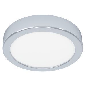 Chromen badkamer plafondlamp kunststof, Geraldo, 11W, 3000K LED, IP44