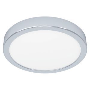 Chromen badkamer plafondlamp kunststof, Geraldo, 17W, 3000K LED, IP44