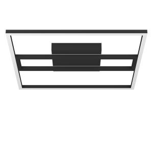 Zwarte moderne smart plafondlamp aluminium, Cecilia, 21W, warm tot koud wit verstelbare LED