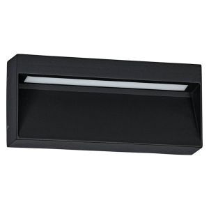 Zwarte moderne buitenlamp aluminium, Lamar, 4,8W, warm tot koud wit verstelbare LED, IP65