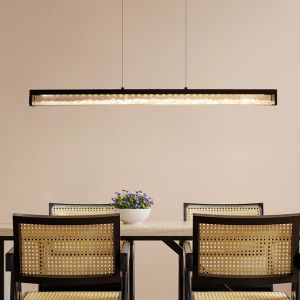 Zwarte design hanglamp kristal, Aarnoud, 6W, warm tot koud wit verstelbare LED, met touchdimmer