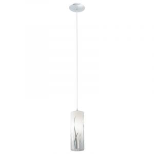 Chromen design hanglamp glas, Ilyas