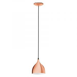 Koperen design hanglamp metaal, Piglio