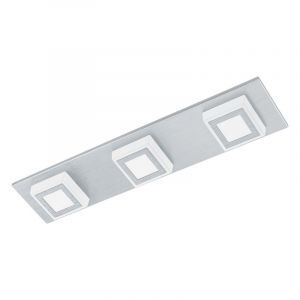 Zilveren moderne plafonnière kunststof, Elsien, 3W, 3000K LED