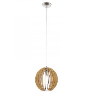 Landelijke hanglamp hout, Bergama