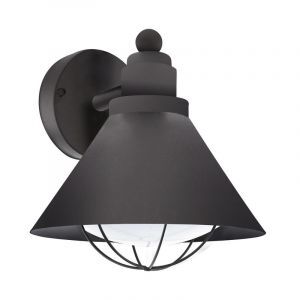 Zwarte industriële buitenlamp kunststof, Alje, IP44