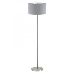 Grijze moderne vloerlamp stof, Terme, met schakelaar
