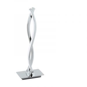 Chromen moderne tafellamp aluminium, Arantxa, 5W, 3000K LED, met schakelaar