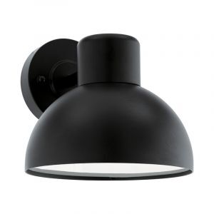 Zwarte buitenlamp kunststof, Bessel, IP44