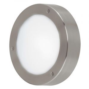Zilveren buitenlamp kunststof, Bob, IP44