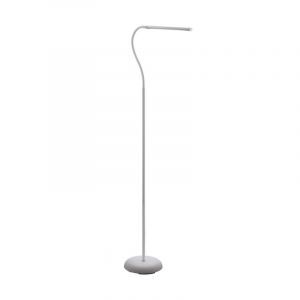 Witte moderne vloerlamp kunststof, Brennan, 5W, 4000K LED, met touchdimmer