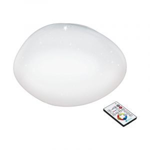 Witte plafonniere Tyrell, staal, met verstelbare lichtkleur