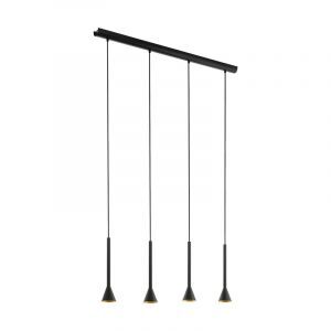 Zwarte hanglamp staal, Marielle