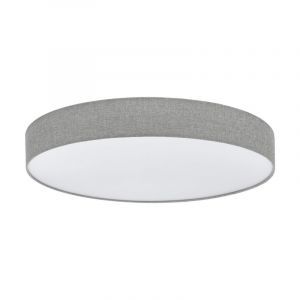 Grijze moderne plafondlamp, Sila, 60W, warm tot koud wit verstelbare LED, met afstandsbediening