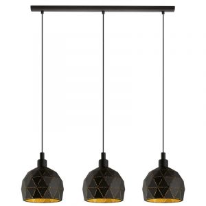 Zwarte moderne hanglamp staal, Silva
