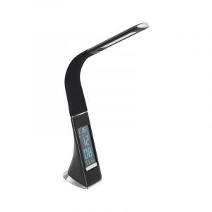 Zwarte moderne bureaulamp kunststof, Malissa, 3W, 5000K LED, met schakelaar