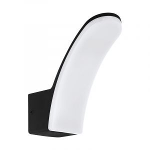 Zwarte moderne buitenlamp, Oskar, aluminium, 11w 3000K (warm wit) LED