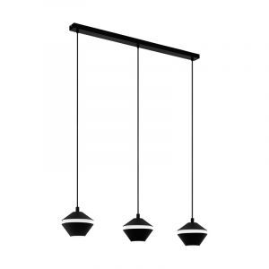 Zwarte retro hanglamp staal, Rivelino