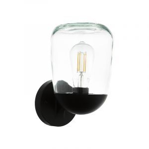 Zwarte moderne buitenlamp, Kerwin, aluminium, IP44